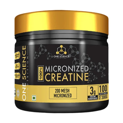 One Science Nutrition 100% Micronized Creatine Powder 300g - 100 Servings