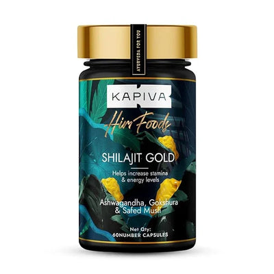 Kapiva Him Foods Shilajit Gold (Helps in Boosting Stamina) 60 Capsules