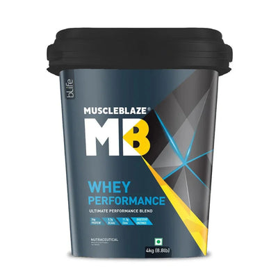 MuscleBlaze Whey Performance (70%) Protein, 8.8 Lbs
