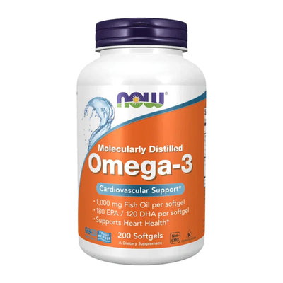 Now Foods - Omega-3 Fish Oil - 200 Softgels
