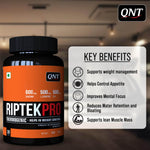 QNT RIPTEK PRO | 600mg Garcinia, 500mg L-Carnitine, 500mg CLA | Helps in Weight Control | 60 Tabs