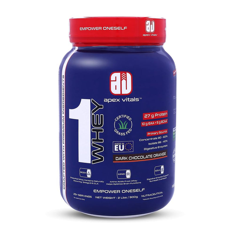 Apex Vitals 1 Whey with Digestive Enzymes - 2 Lbs