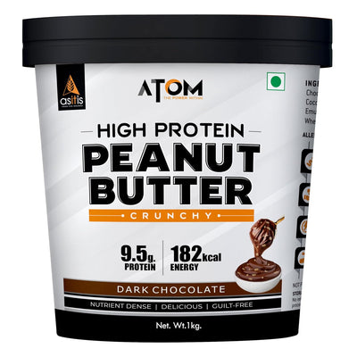 AS-IT-IS Atom High Protein Peanut Butter Crunchy - 1 KG