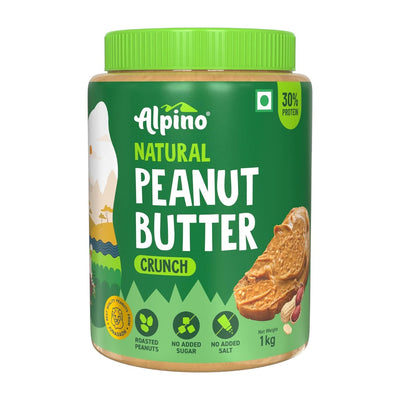 Alpino Natural Peanut Butter (Unsweetened) - 1 Kg