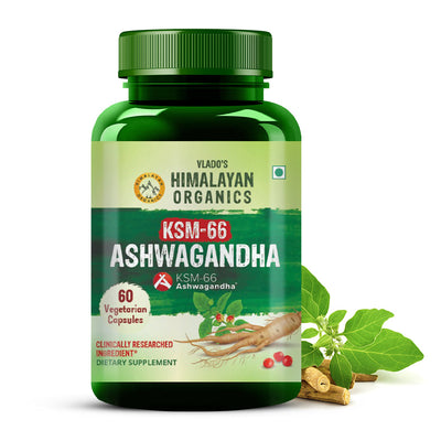 Vlado's Himalayan Organics, KSM-66 Ashwagandha, 500mg - 60 Capsules
