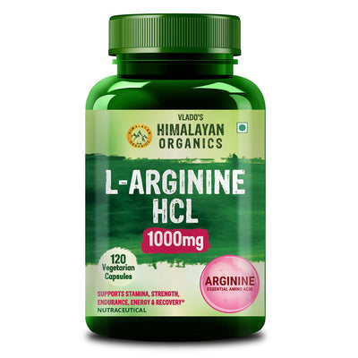 Vlado's Himalayan Organics, L-Arginine with Chromium Picolinate, 1000mg - 120 Veg Capsules