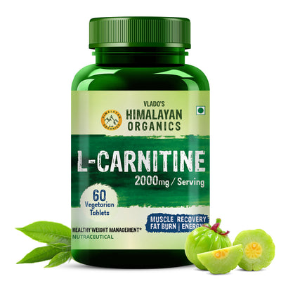 Vlado's Himalayan Organics, L-Carnitine, 2000mg - 60 Veg Tablets