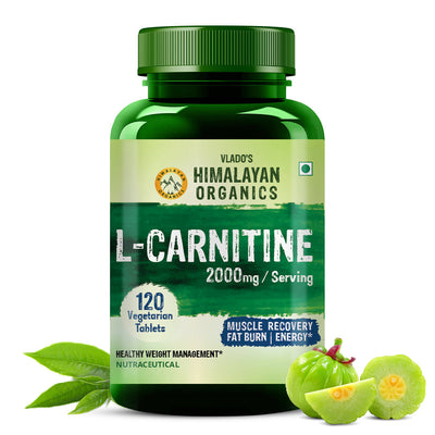 Vlado's Himalayan Organics, L-Carnitine L-Tartrate Green Tea, 2000mg - 120 Veg Tablets