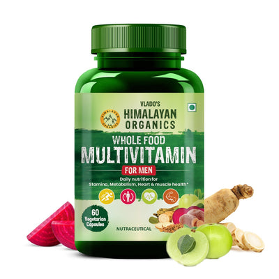 Vlado's Himalayan Organics, Whole Food Multivitamin for Men - 60 Veg Capsules