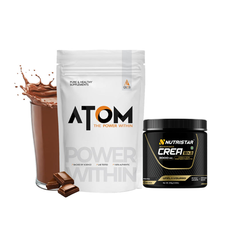 AS-IT-IS Atom Whey (2 Kg) + CREA Gold (250g) - Performance Stack