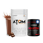 AS-IT-IS ATOM Performance Whey (1 Kg) + Big Muscles Creatine (100g) - Daily Muscle Pack