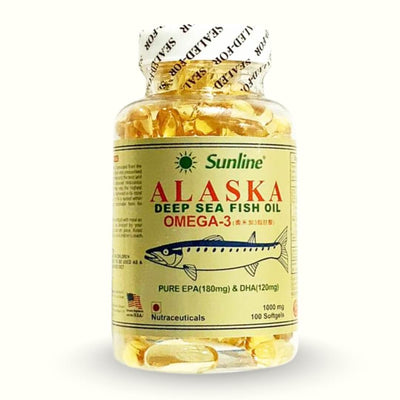 Sunline Alaska Deep Sea Fish Oil Omega-3 - 100 Softgels