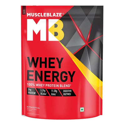 MuscleBlaze Whey Energy 100% Whey Protein Blend 4.4 Lbs