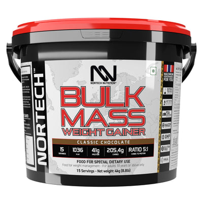Nortech Nutrition Bulk Mass Weight Gainer - 4 Kg
